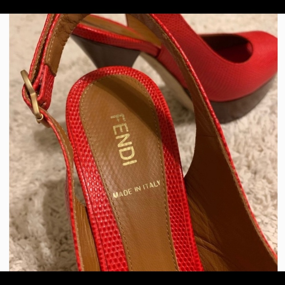 - Authentic FENDI leather platforms fit like 7s - Picture 4 of 12